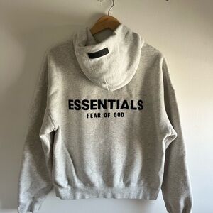 Essentials Heather Gray Pullover Hoodie